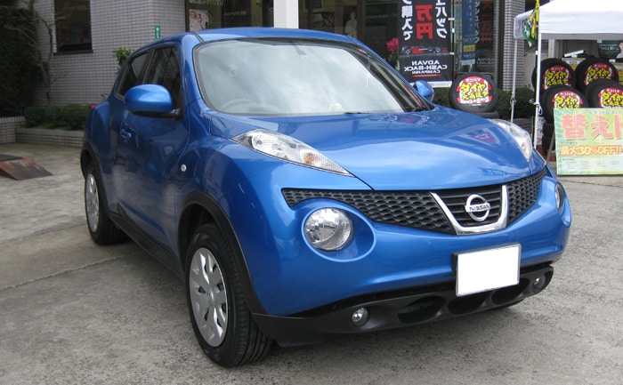 ジュークにおすすめ ヨコハマタイヤのブルーアースaを装着しました 5 60r16 埼玉県川越市タイヤ交換 ホイール販売店