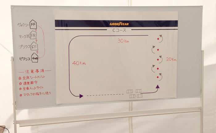 試乗会　コース　スタッドレス