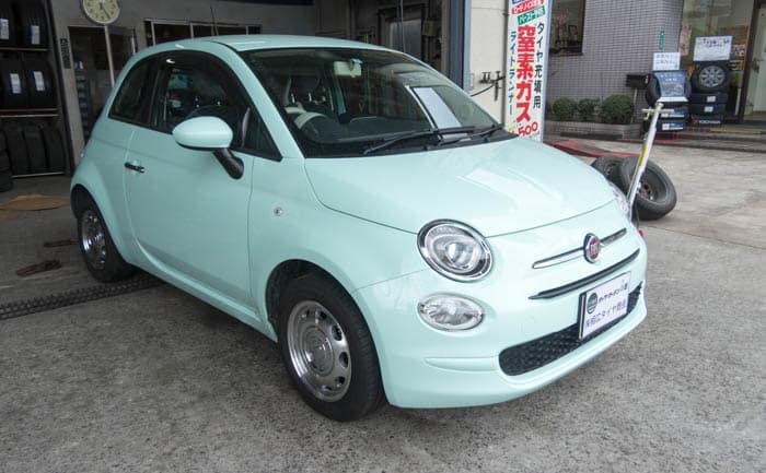 FIAT 500 CRIMSON / ディーン ミニ　スタッドレスタイヤセット