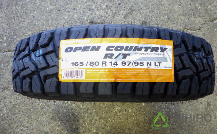 OPEN COUNTRY スズキ ハスラー/etc トーヨー オープンカントリー R/T 165/80R14 97/95N  MUDVANCE 09  14インチ 4.5J +45 4H 100P