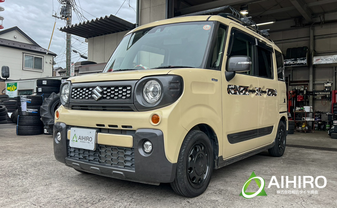 スペーシアギア タイヤ交換 タイヤガーデン川越