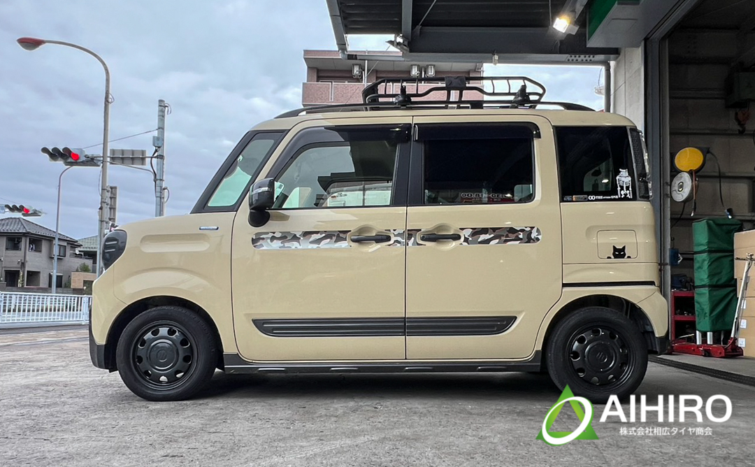 スズキ スペーシアギア ホイール交換