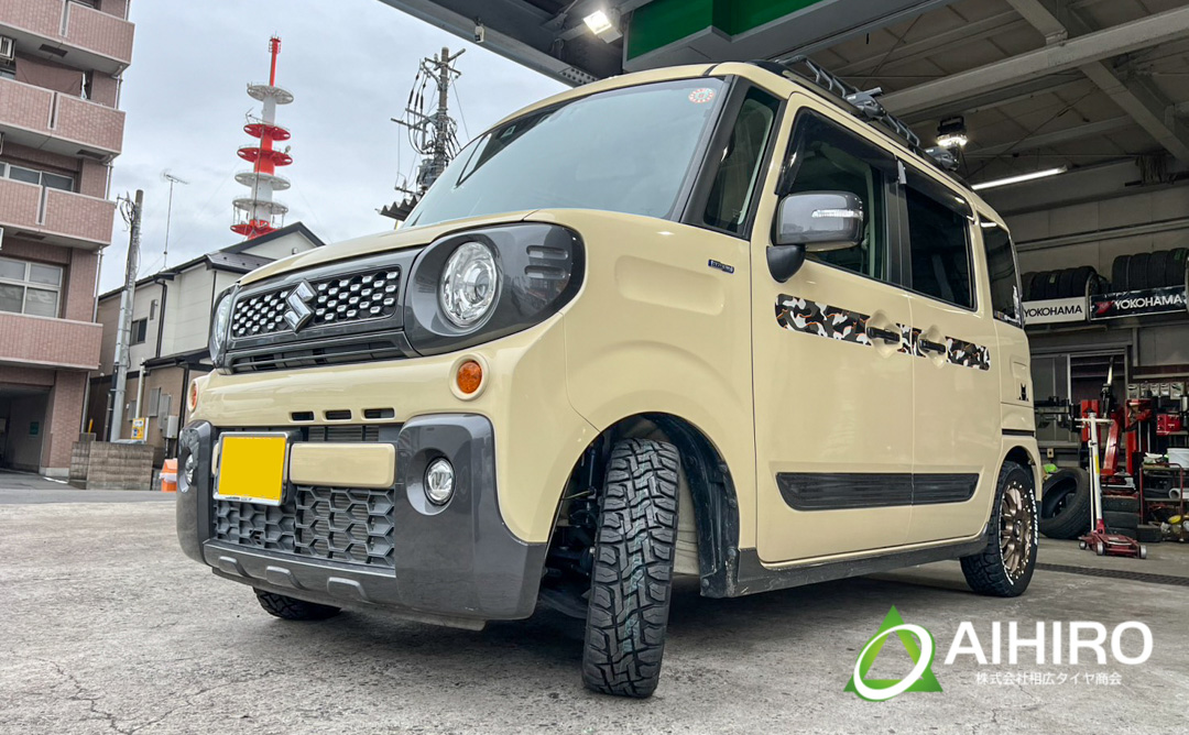 スペーシアギア タイヤ 交換後