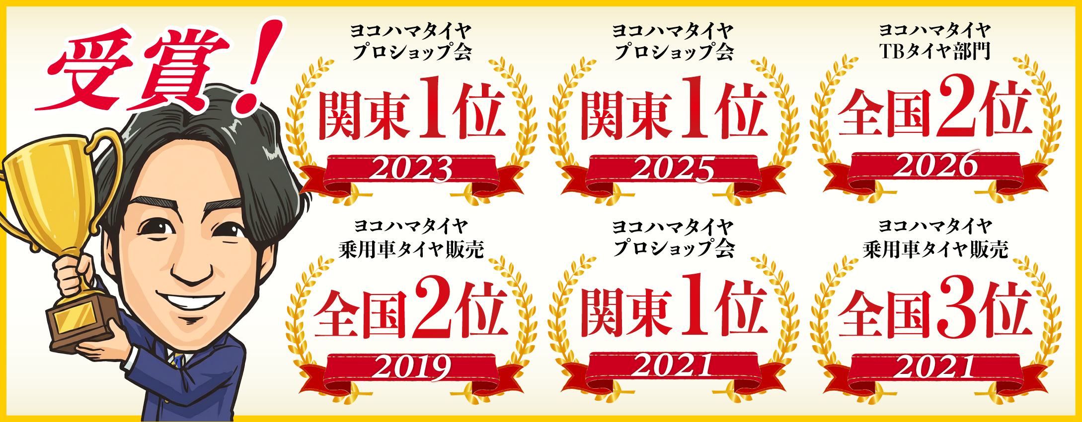 相広タイヤ商会 タイヤガーデン川越 タイヤガーデン鶴ヶ島 タイヤ・ホイール へラクレス 受賞歴
