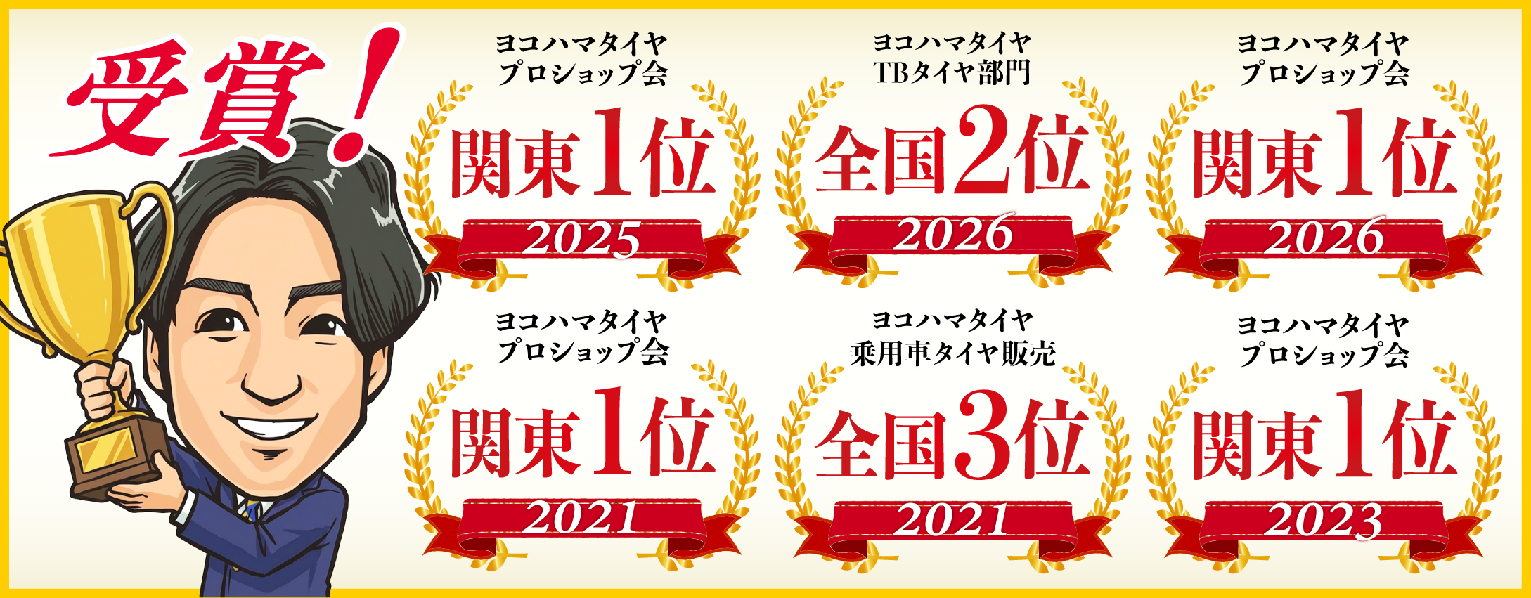 相広タイヤ商会 タイヤガーデン川越 タイヤガーデン鶴ヶ島 タイヤ・ホイール へラクレス 受賞歴