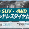 SUV 4WD スタッドレス 比較